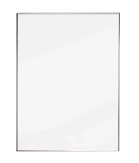 x20 Silver Framed Mirror - 500 x 700mm